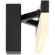Loft LED 24 inch Matte Black and Frosted Bath Vanity Wall Light