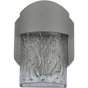 Mist LED 6 inch Satin Outdoor Wall Sconce