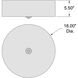 Mid Town LED 18 inch Brushed Steel Flush Mount Ceiling Light