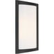 Margate LED 10.25 inch Black and White Outdoor Wall Sconce