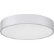 Como LED 17.75 inch Satin and White Flush Mount Ceiling Light