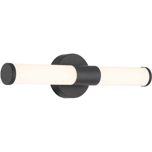 Retreat 1 Light 18 inch Matte Black Bath Vanity Wall Light, Small