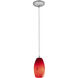 Merlot LED 3.5 inch Brushed Steel Pendant Ceiling Light