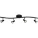 Cobra 4 Light 120 Black Track Ceiling Light