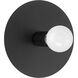 Union 1 Light 6 inch Matte Black Wall Sconce Wall Light