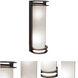 Nevis LED 16.75 inch Bronze Outdoor Wall Sconce