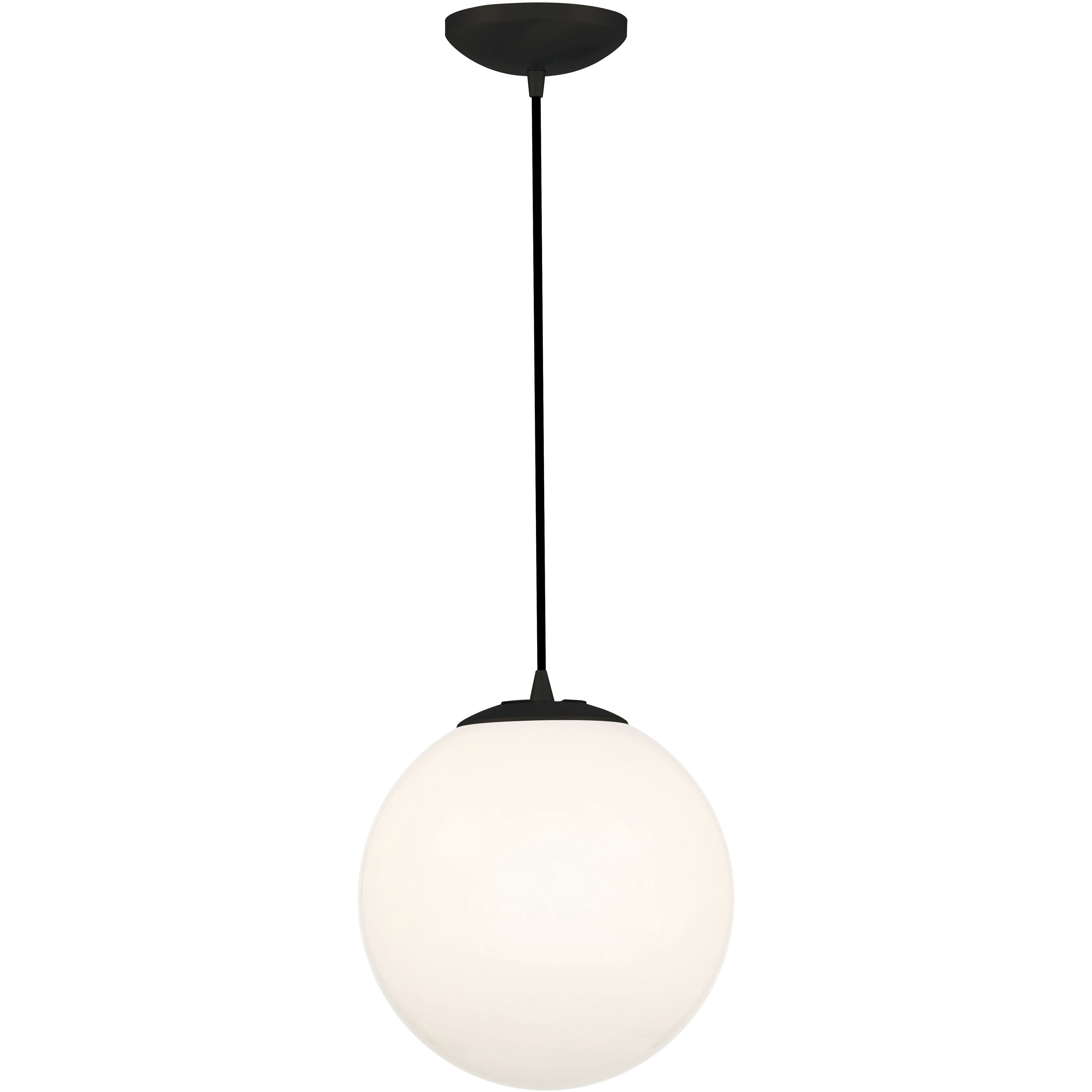 Pearl 10 inch Matte Black Pendant Ceiling Light