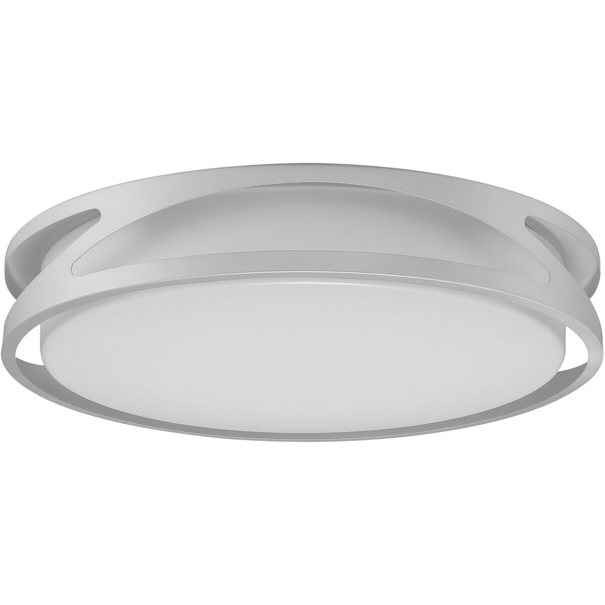 Lucia LED 21.75 inch Satin and White Flush Mount Ceiling Light