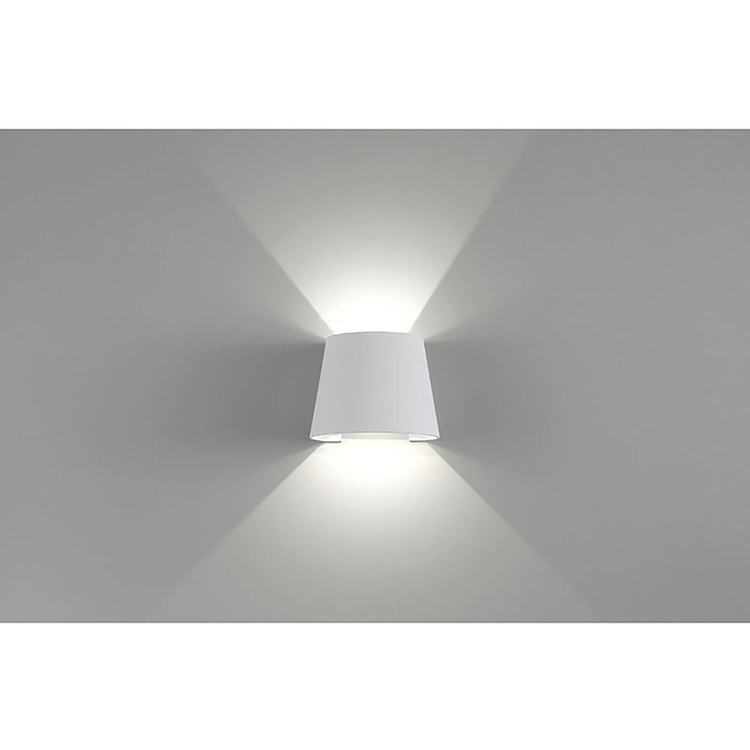 Cone LED 6 inch White Outdoor Wall Sconce