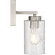 Ellie 1 Light 4.75 inch Brushed Steel Wall Sconce Wall Light