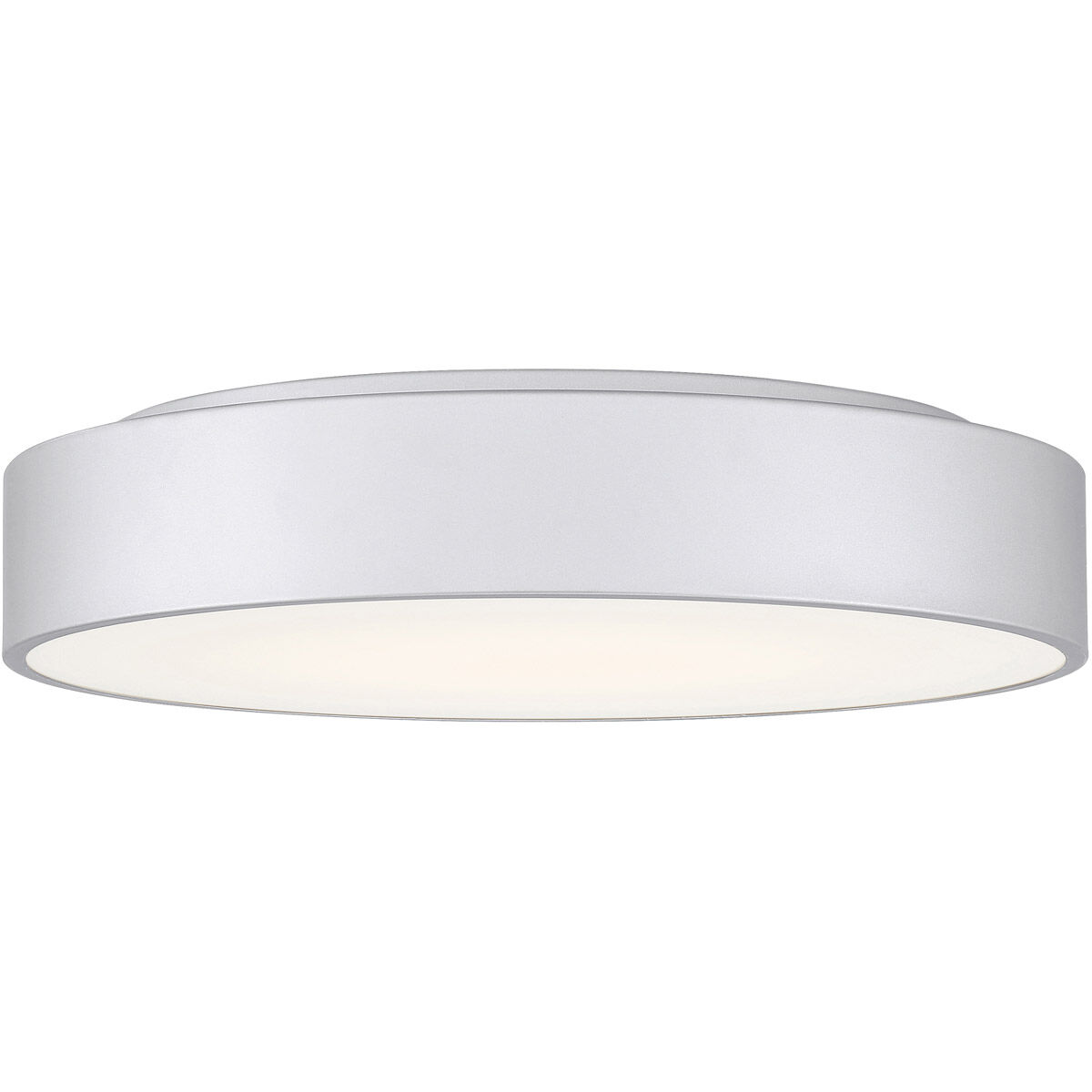 Como LED 13.75 inch Satin and White Flush Mount Ceiling Light