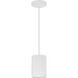 Pilson LED 5 inch Matte White Pendant Ceiling Light