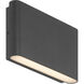 Oasis 9 inch Black ADA Wall Sconce Wall Light