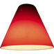 Inari Silk Glass 7 inch Pendant Glass Shade in Red