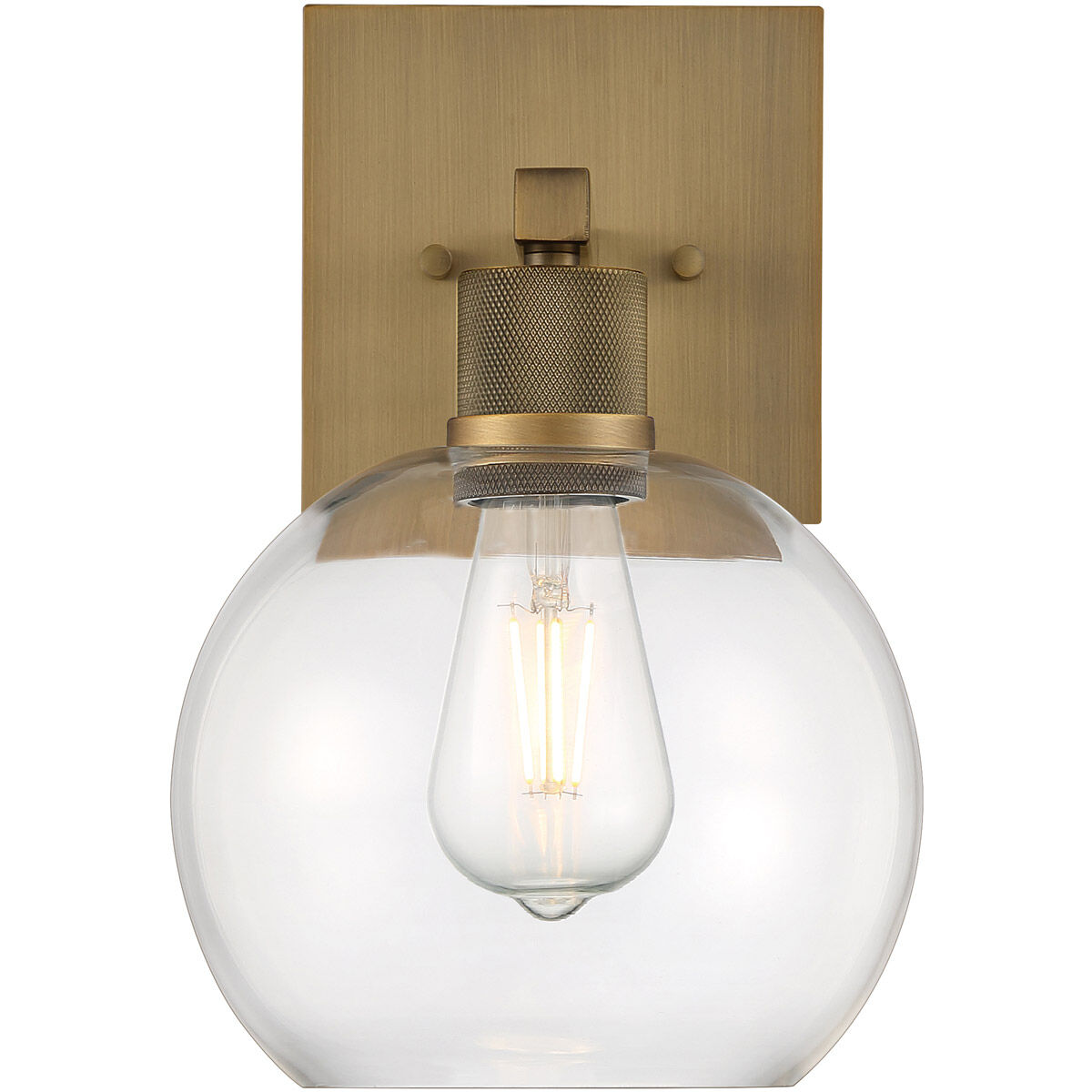 Port Nine LED 8 inch Antique Brushed Brass Wall Sconce Wall Light