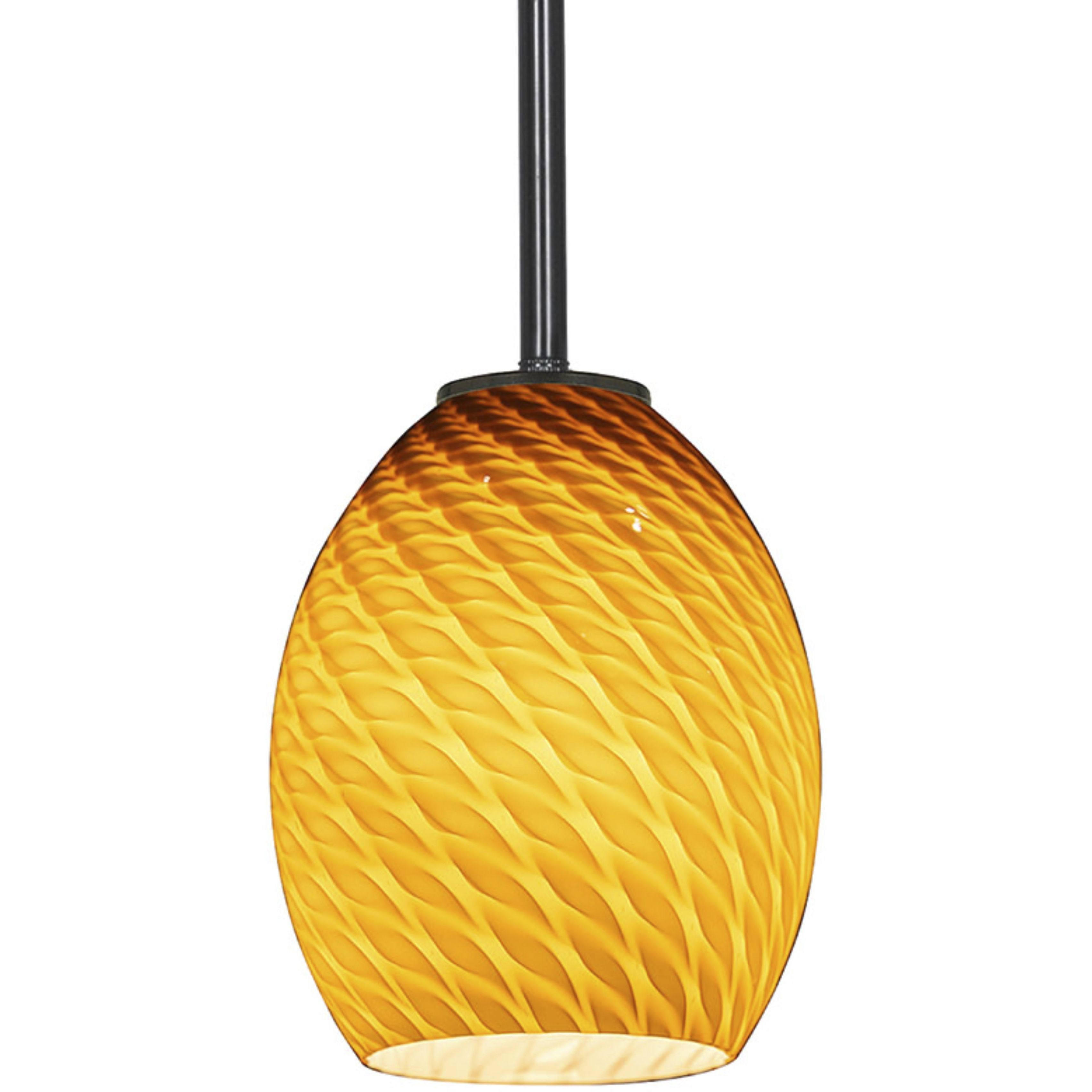 Brandy FireBird LED 6 inch Oil Rubbed Bronze Pendant Ceiling Light in Amber Firebird