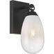 Ombre 4.75 inch Black Wall Sconce Wall Light
