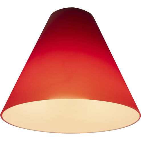 Inari Silk Glass 7 inch Pendant Glass Shade in Red