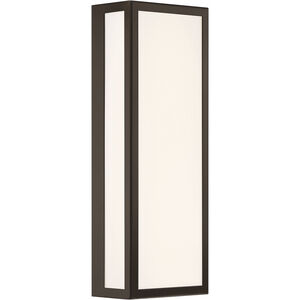 GEO 1 Light 18 inch Black Outdoor Wall Sconce