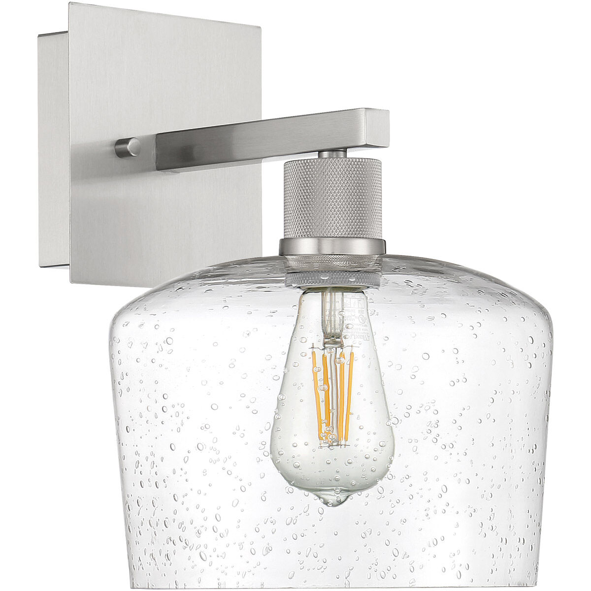 Port Nine LED 9 inch Brushed Steel Wall Sconce Wall Light