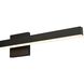 Cisco 24 inch Matte Black and White Vanity Wall Light in 3.25" D x 24" W x 4.75" H