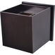 Square LED 5 inch Bronze Outdoor Wall Sconce