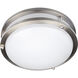 Solero II LED 12 inch Brushed Steel Flush Mount Ceiling Light