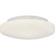 Orion 2 Light 10.75 inch White Flush Mount Ceiling Light in Incandescent