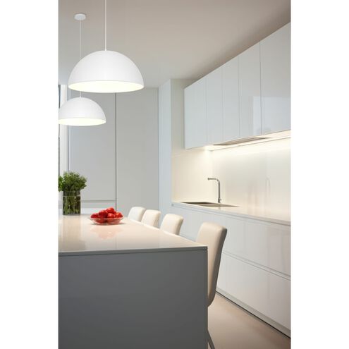 Huck LED 19.5 inch Matte White Pendant Ceiling Light