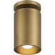 Pint Indoor 1 Light 4.5 inch Antique Brushed Brass Semi Flush Ceiling Light