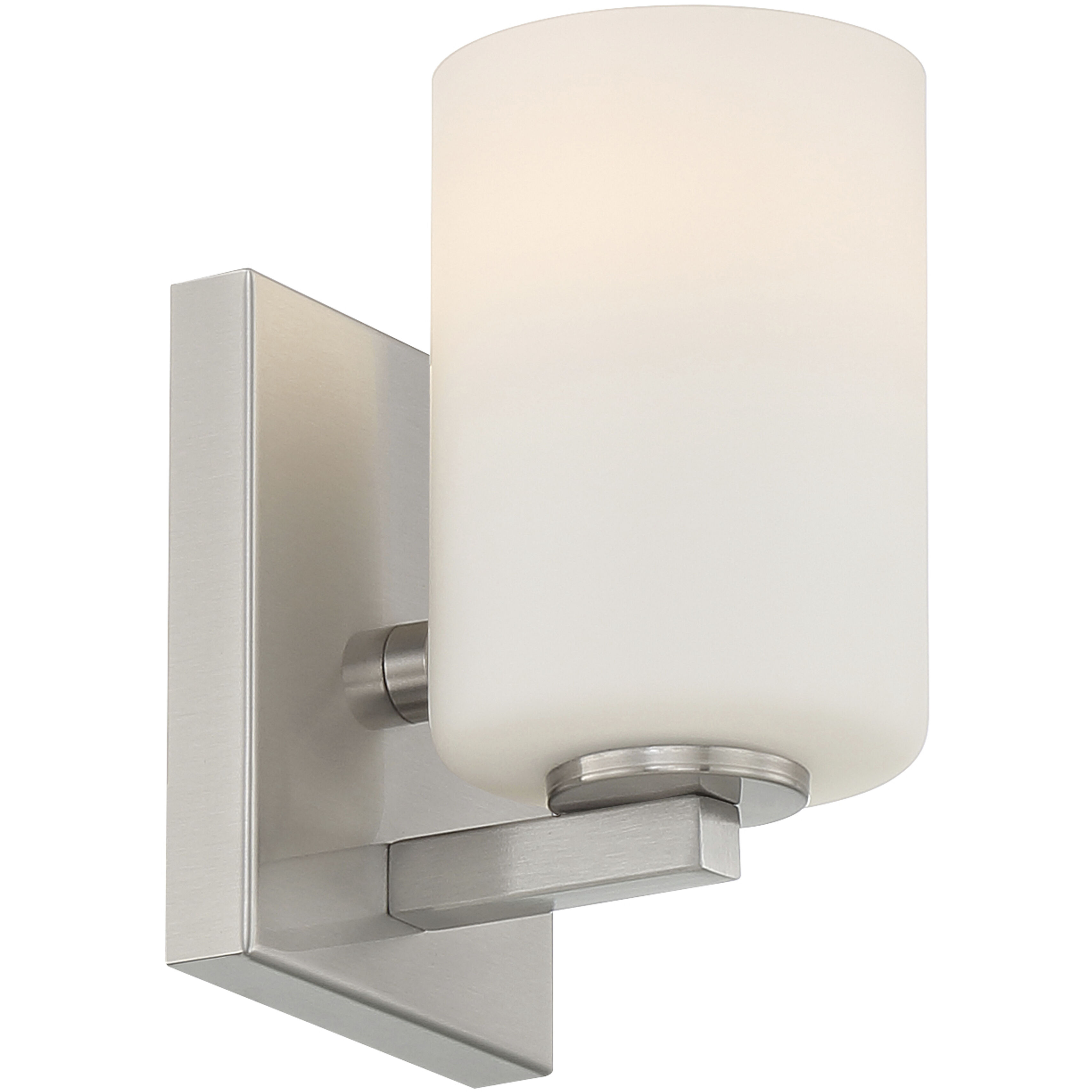Sienna 4.5 inch Brushed Steel Bath Vanity Light Wall Light