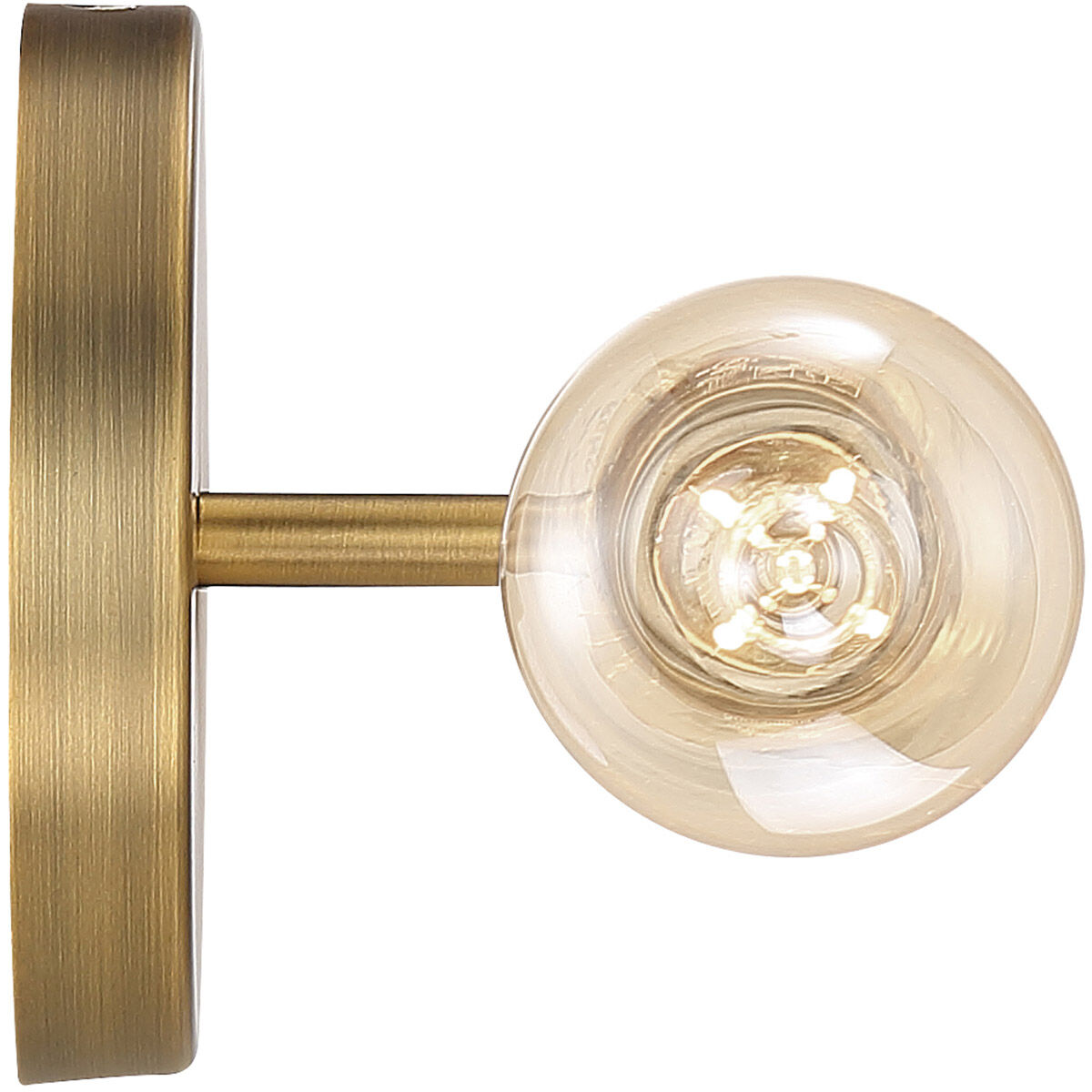 Iconic Wall Sconce Wall Light in Antique Brushed Brass