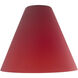 Inari Silk Glass 7 inch Pendant Glass Shade in Red