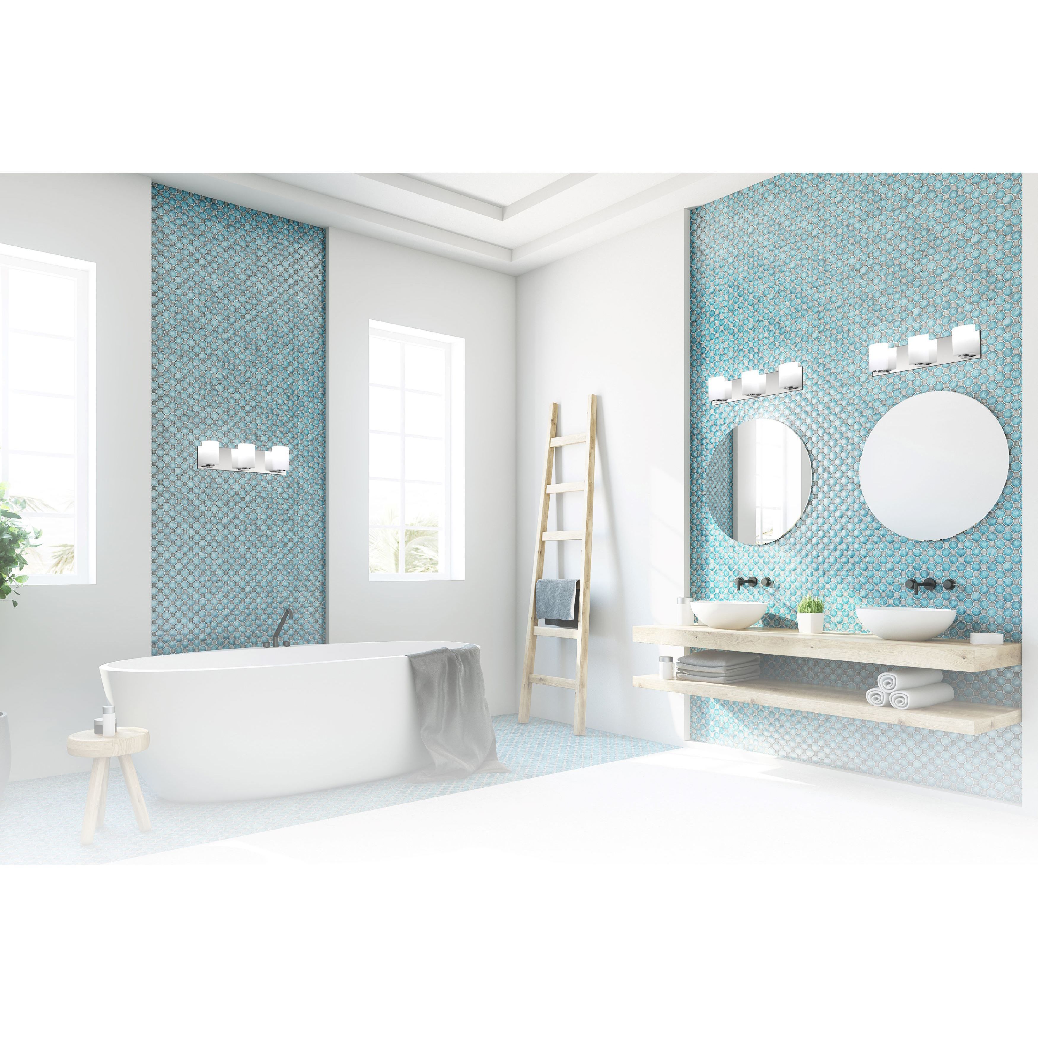 Oslo LED 22 inch Chrome Bath/Vanity Wall Light