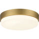 Roma Minimus 7 inch Antique Brushed Brass Flush Mount Ceiling Light