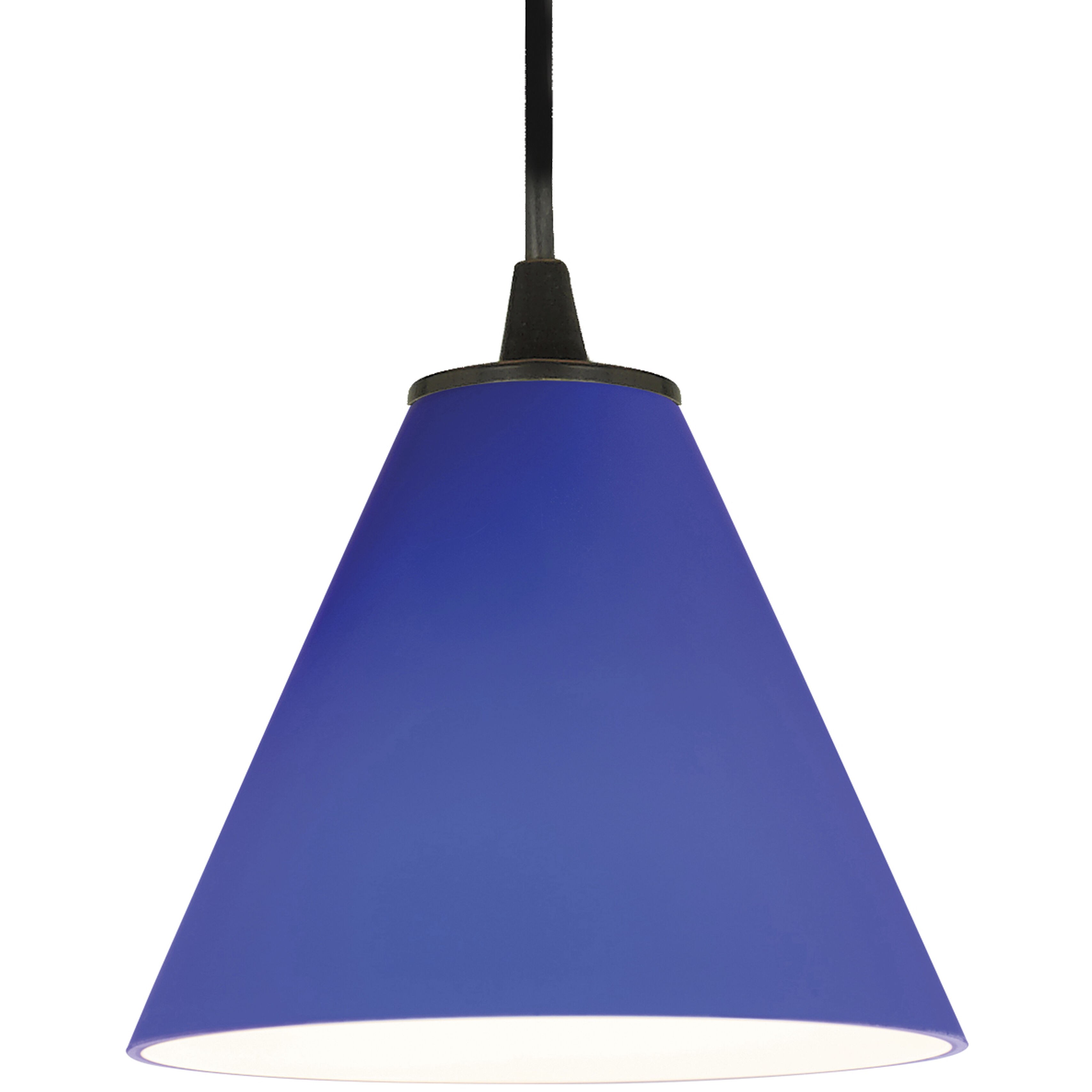 Martini 1 Light 7.25 inch Oil Rubbed Bronze Pendant Ceiling Light in Cobalt