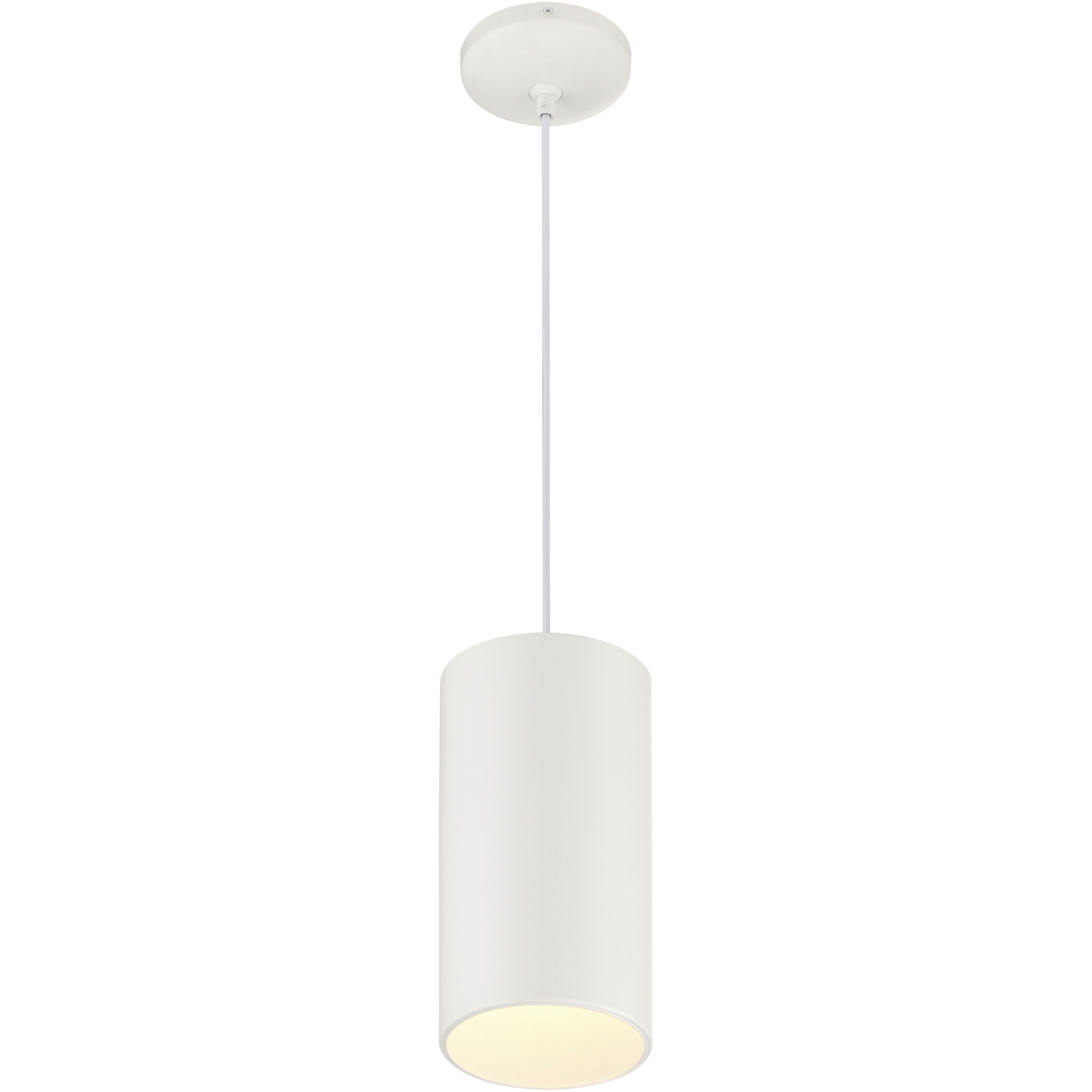 Pilson XL LED 6 inch Matte White Pendant Ceiling Light