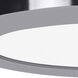 ModPLUS LED 9 inch Chrome Flush Mount Ceiling Light, Round