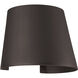 Cone LED 6 inch Bronze Outdoor Wall Sconce