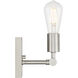 Virgin 1 Light 4.75 inch Brushed Steel Wall Sconce Wall Light