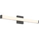 Maxx 30 inch Matte Black Bath Vanity Light Wall Light