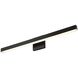 Cisco 24 inch Matte Black and White Vanity Wall Light in 3.25" D x 24" W x 4.75" H