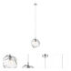 Boulder LED 6.75 inch Chrome Pendant Ceiling Light