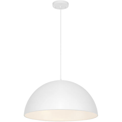 Huck LED 19.5 inch Matte White Pendant Ceiling Light
