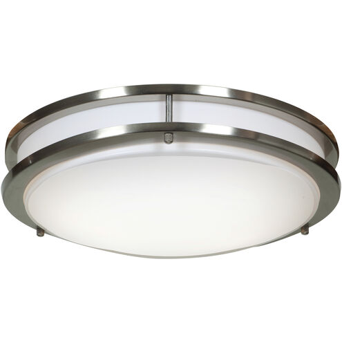 Solero LED 14 inch Brushed Steel Flush Mount Ceiling Light