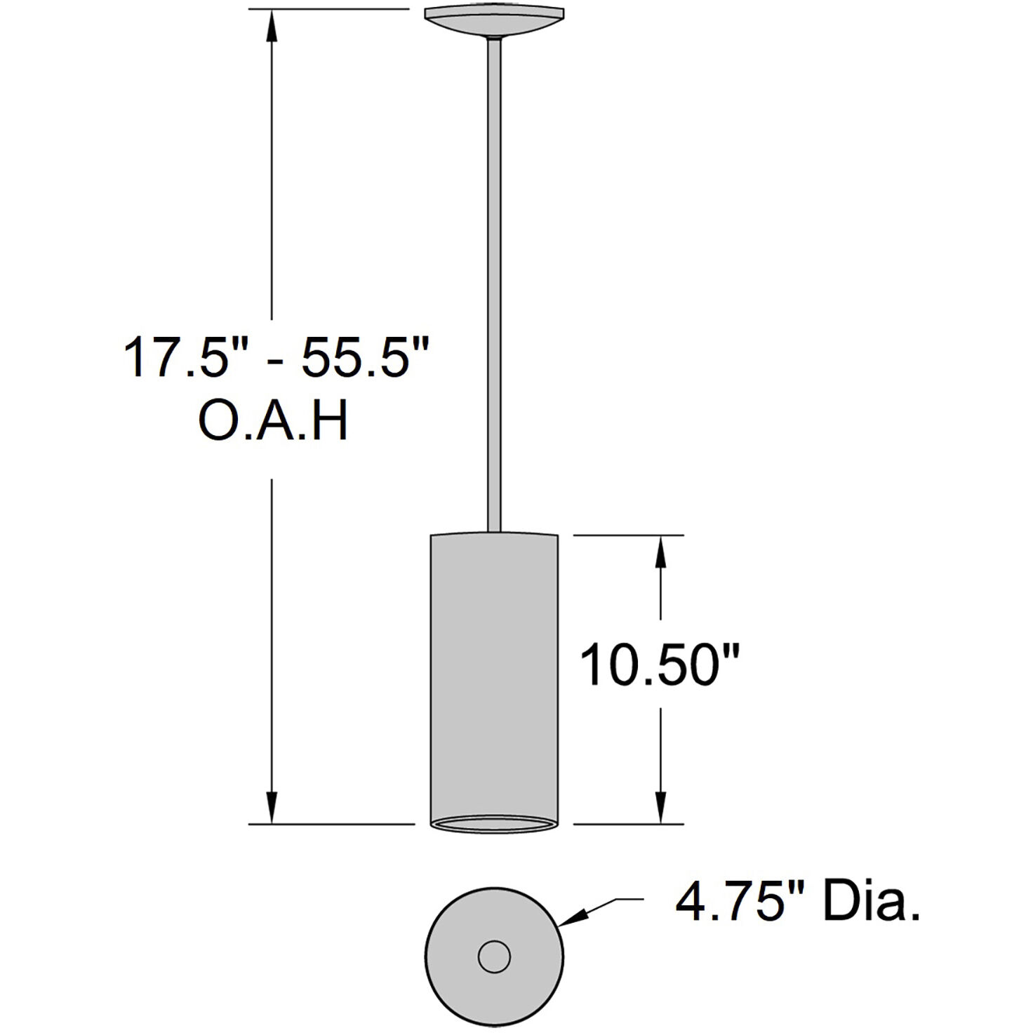 Pilson 4.75 inch Matte White Pendant Ceiling Light
