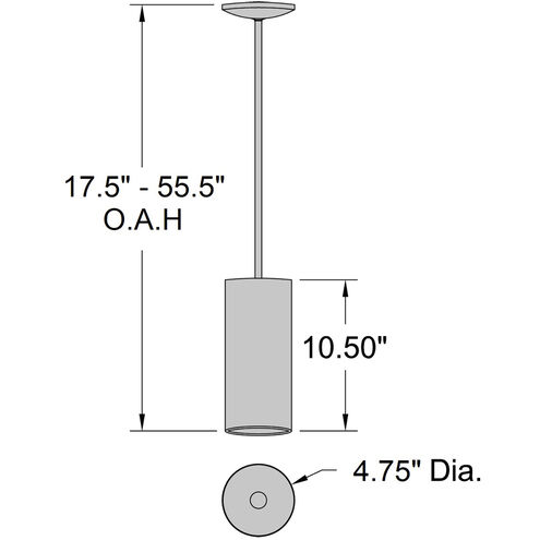 Pilson 4.75 inch Matte White Pendant Ceiling Light