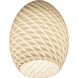FireBird Glass 6 inch Pendant Glass Shade in White Firebird