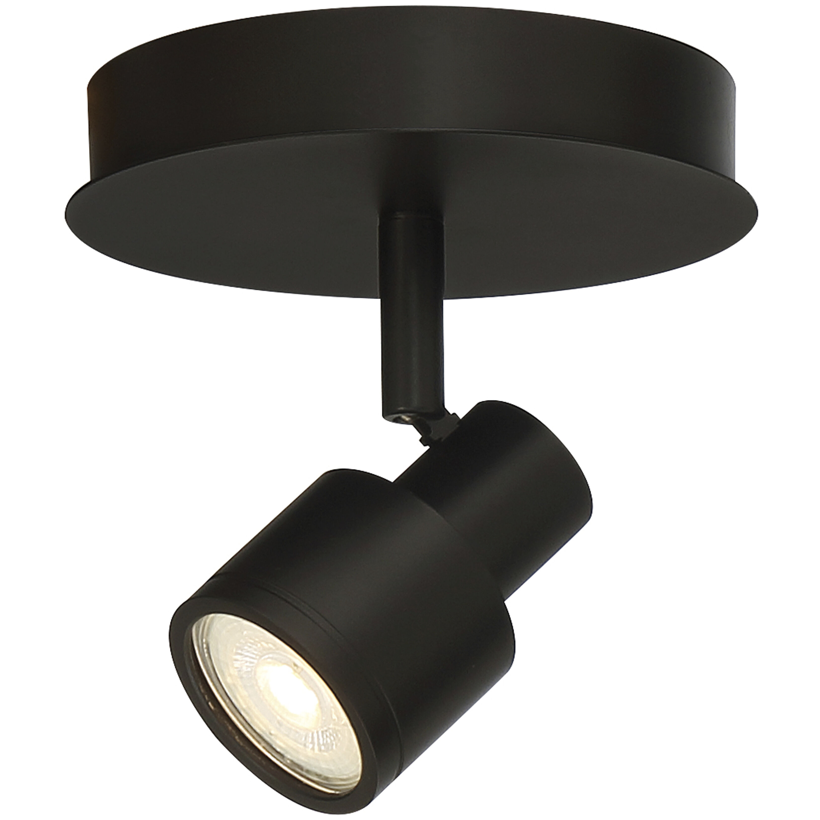 Lincoln LED 6 inch Matte Black Flush Mount Ceiling Light