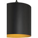 Knox LED 11 inch Matte Black Pendant Ceiling Light